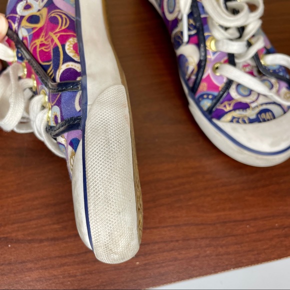 ❌SOLD❌Coach Barrett Poppy Sneaker Size 8 - Picture 7 of 13